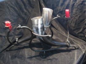 Trinkhornhalter/leuchter.JPG